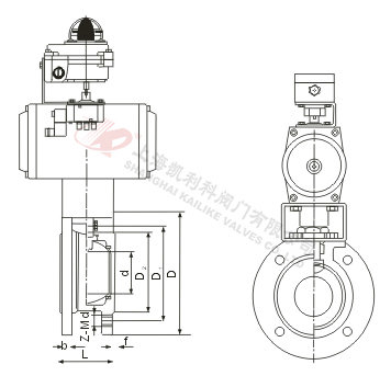 Q671F氣動(dòng)對(duì)夾式球閥結(jié)構(gòu)圖